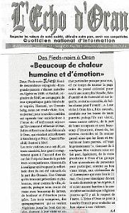 ECHO D ORAN DU 16 MAI 2009
